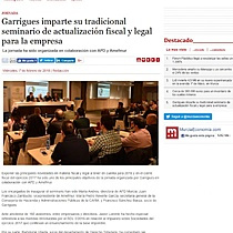 Garrigues imparte su tradicional seminario de actualizacin fiscal y legal para la empresa